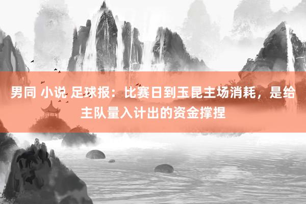 男同 小说 足球报：比赛日到玉昆主场消耗，是给主队量入计出的资金撑捏